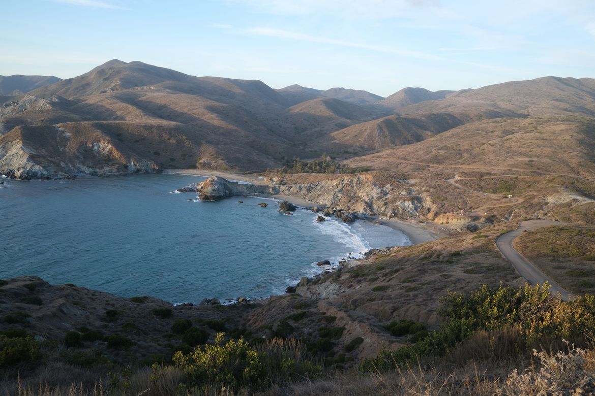 Looking down at Little Harbor